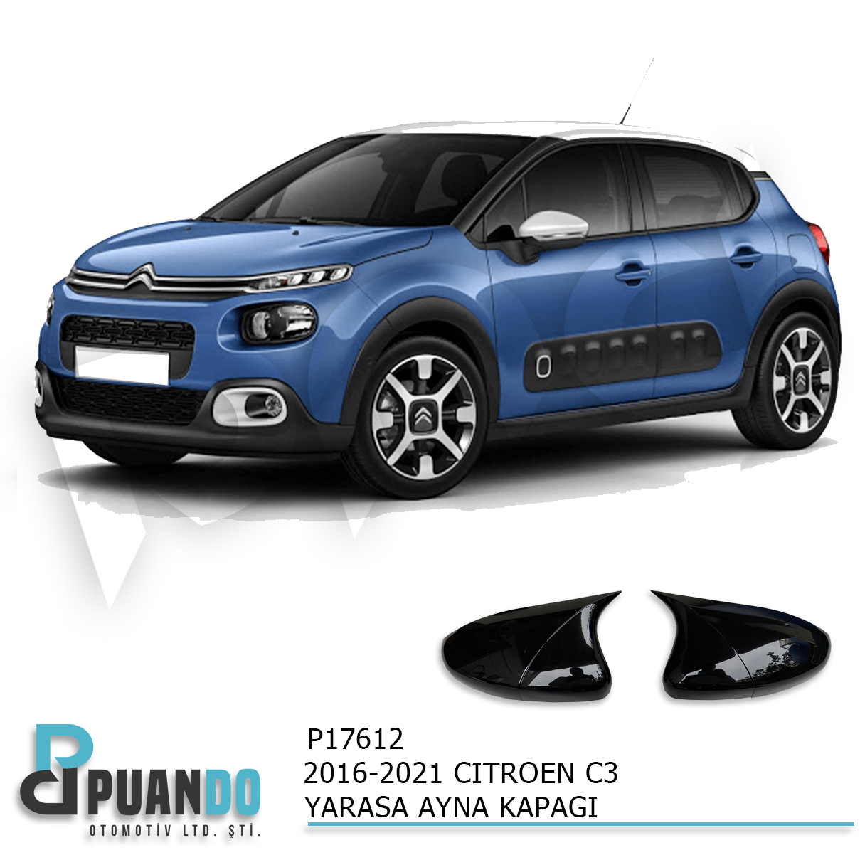 2016-2021 CITROEN C3 BATMAN YARASA AYNA KAPAGI P.B