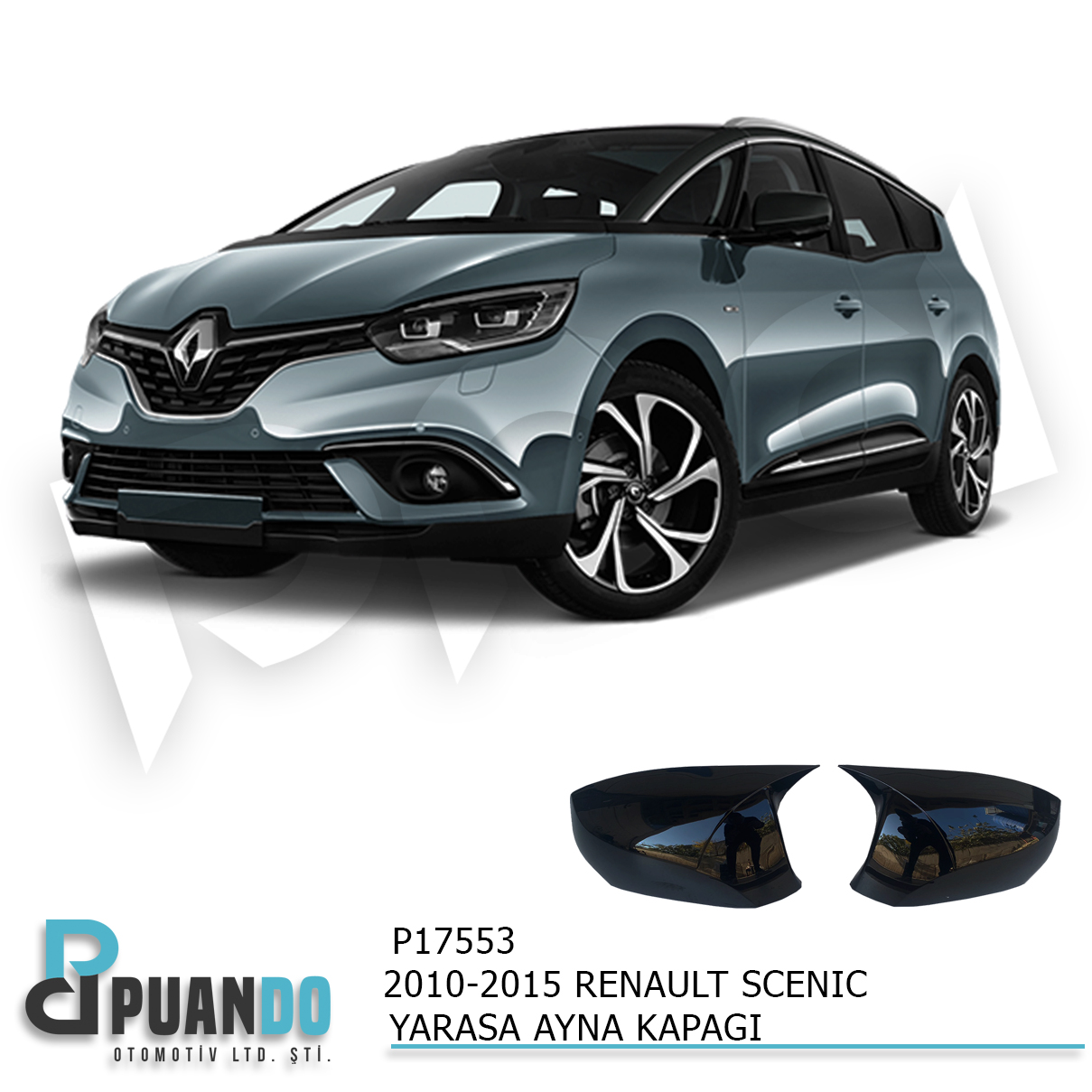 2010-2015 RENAULT SCENIC 3 BATMAN YARASA AYNA KAPA