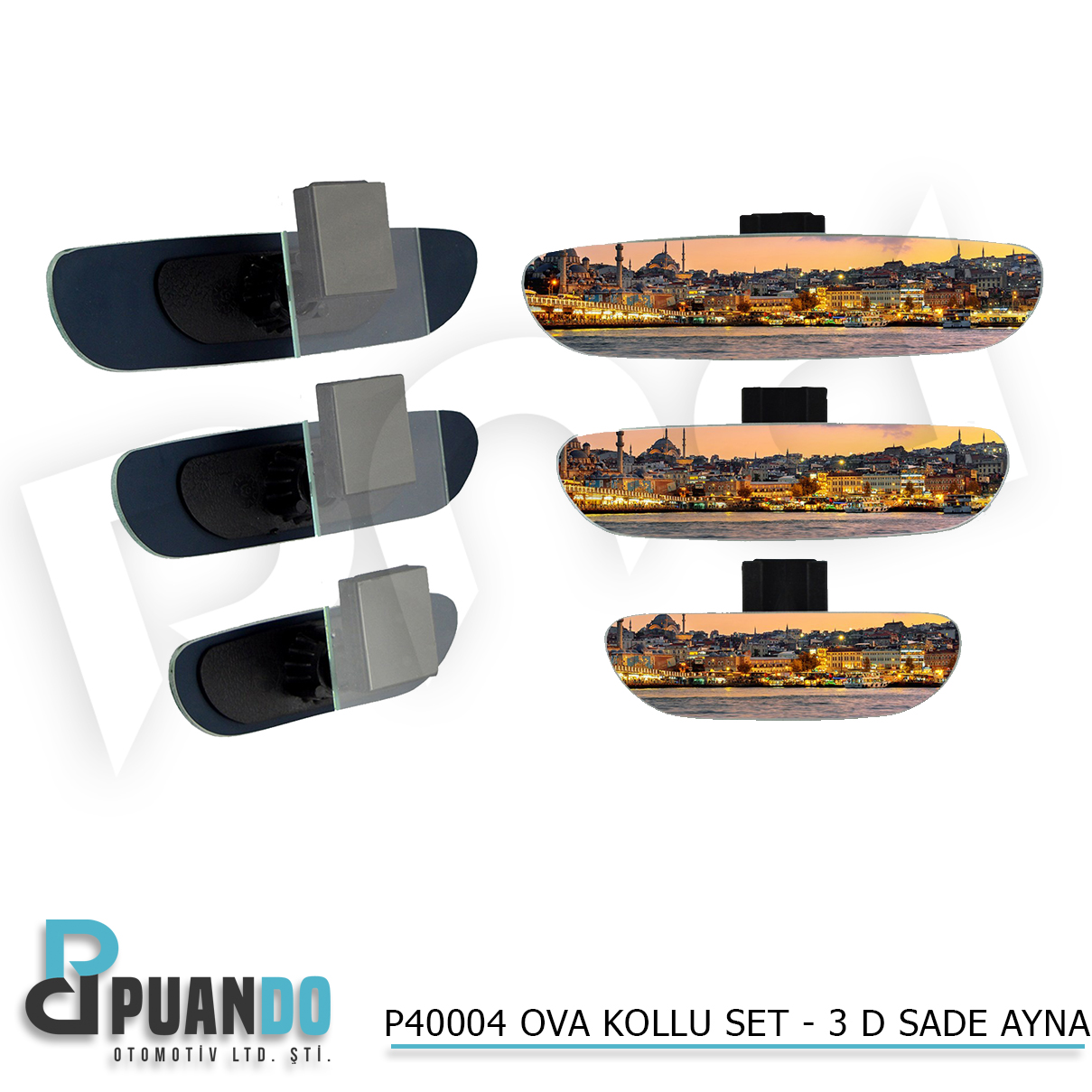 OVA KOLLU SET – 3 D SADE AYNA -558.050D