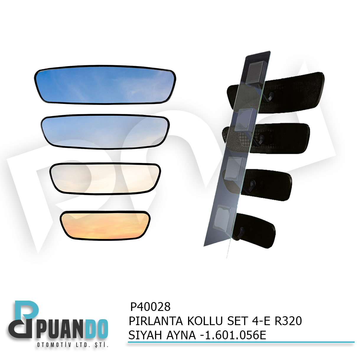 PIRLANTA KOLLU SET 4-E R320 SIYAH AYNA -1.601.056E