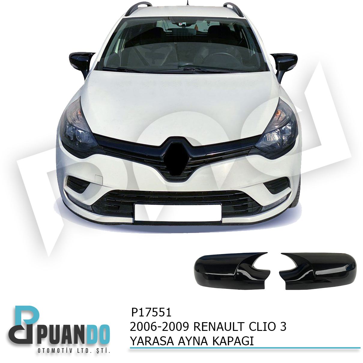 2006-2009 RENAULT CLIO MK3 BATMAN YARASA AYNA KAPA