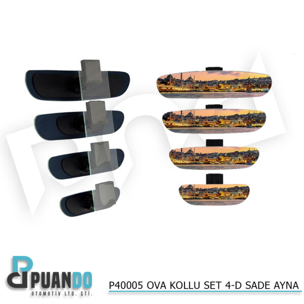 OVA KOLLU SET 4-D SADE AYNA -557.050D