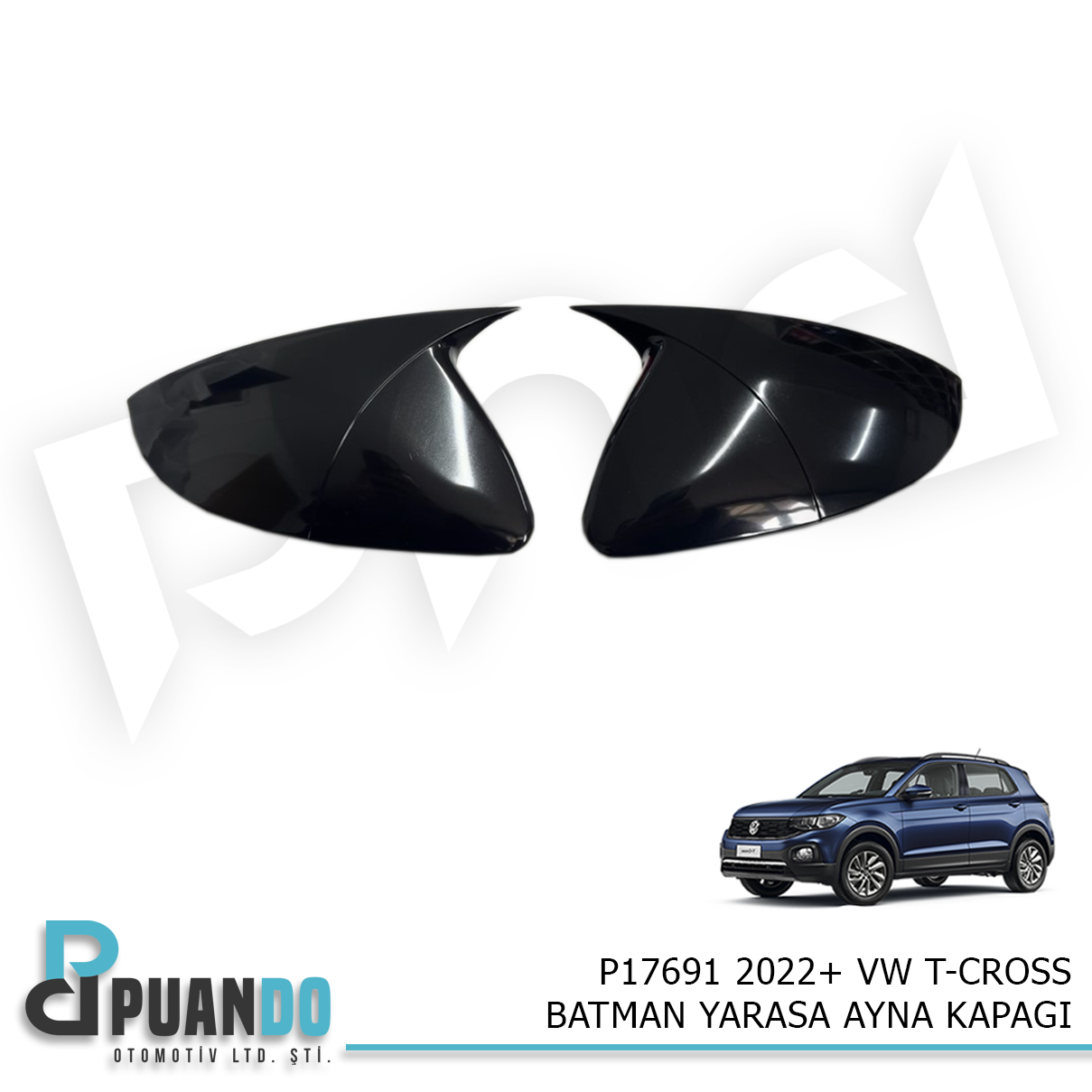 2022+ VW T-CROSS BATMAN YARASA AYNA KAPAGI P.