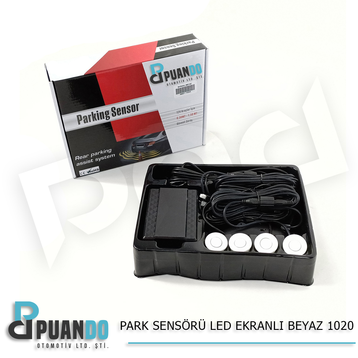 PARK SENSORU LED EKRANLI BEYAZ 1022